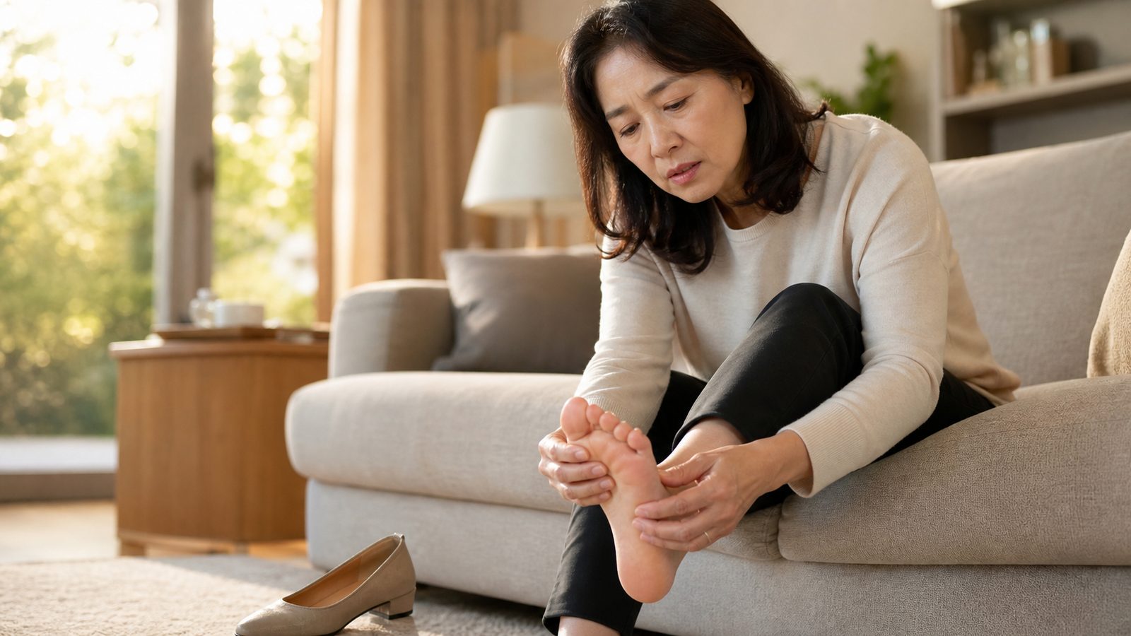 엄지발가락 뿌리가 튀어나오고 신발이 아프다면 — 무지외반증, 다른 발 통증과 이렇게 갈립니다
